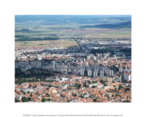 Framed Cast Shadows Over Brasov Print