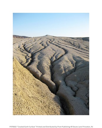 Framed Cracked Earth Surface Print