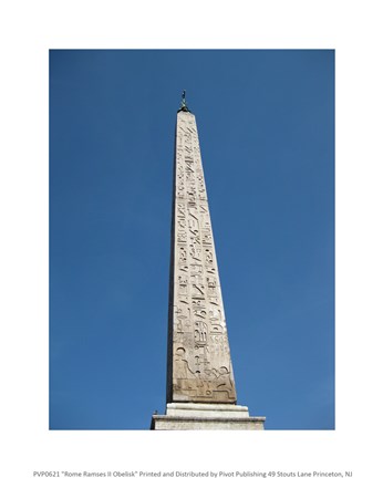 Framed Rome Ramses II Obelisk Print