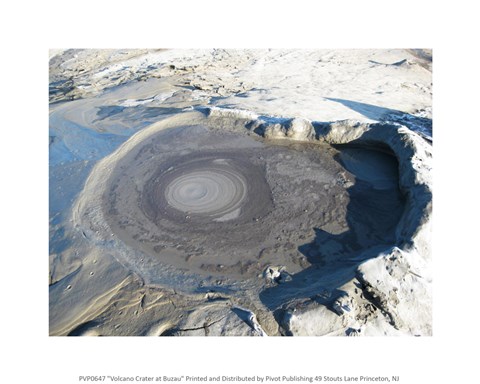 Framed Volcano Crater at Buzau Print