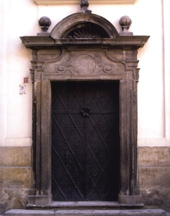 Framed Prague Door I Print