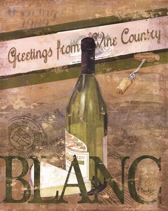 Framed Chateau Chardonnay Print