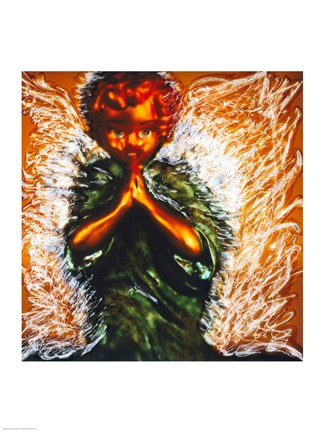 Framed Praying little angel Print