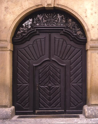 Framed Prague Door III Print