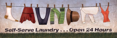 Framed Laundry Print