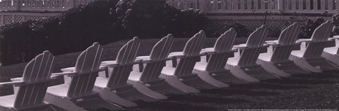 Framed Block Island Chairs II Print
