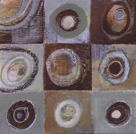 Framed Abstract Earth II - mini Print