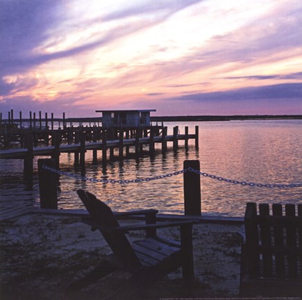 Framed Dockside Park II Print
