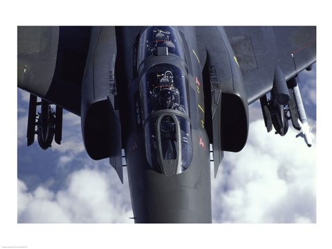 Framed McDonnell Douglas F-4E Phantom II Jet Fighter Print
