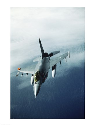 Framed General Dynamics F-16 Falcon Jet Fighter Print