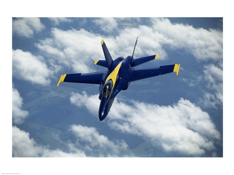 Framed Blue Angels F-18 Hornet Print
