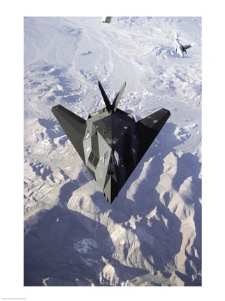 Framed US Air Force F-117 Stealth Fighter Print