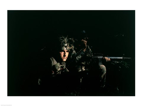 Framed Hahn AFB, Germany: Two Security Police Print