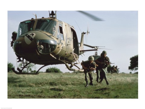 Framed UH-1H HUEY Print