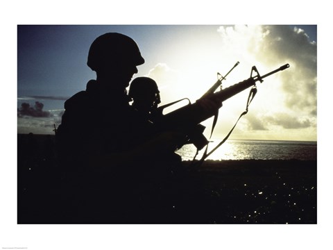 Framed Soldier Print