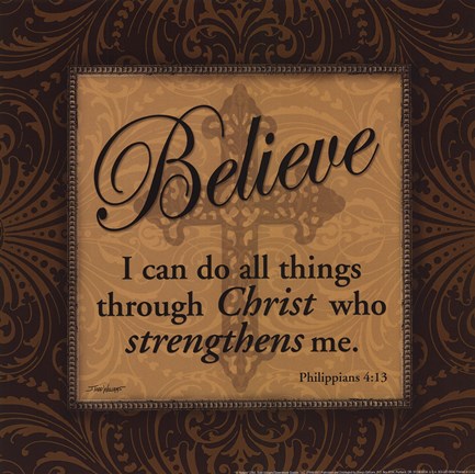 Framed Believe Print