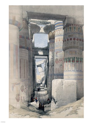 Framed Temple of Karnacs Egypt Print