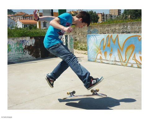 Framed Goncalo Skate Arruda Print