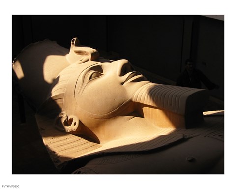 Framed Kolosstatue Ramses II Memphis Egypt Print