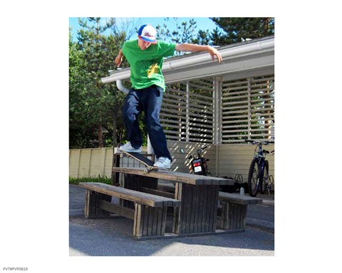 Framed Nose Grind Skateboarding Print