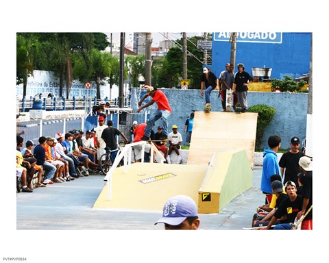 Framed Pista de Skate em poa sao Paulo Brasil Print