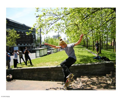 Framed Seattle Skateboarding Print