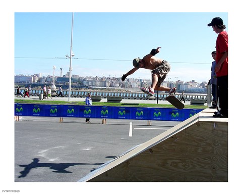 Framed Skate Flip Print