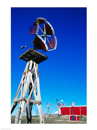 Framed American Wind Power Center, Lubbock, Texas, USA Print