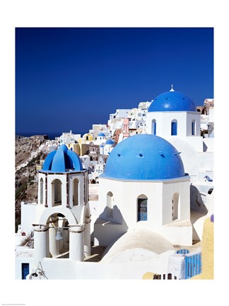 Framed Santorini, Oia , Cyclades Islands, Greece Print