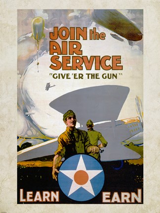 Framed Air Service Print