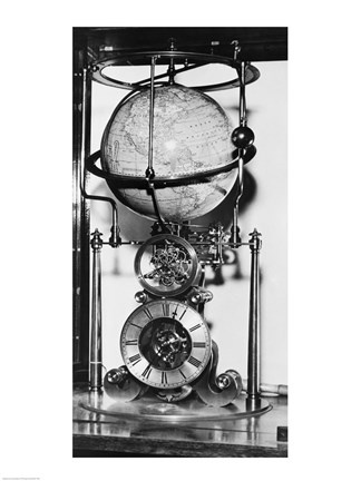 Framed American clock built in 1880 from the James Arthur Collection of Clocks and Watches, New York University Print