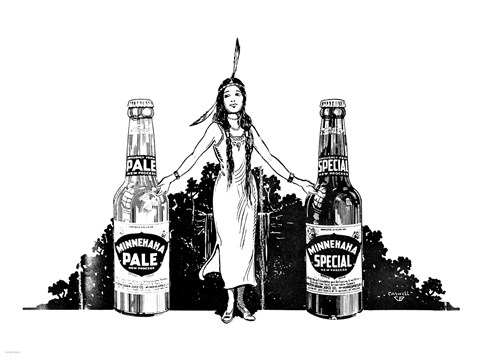 Framed Minniehaha Beer Print