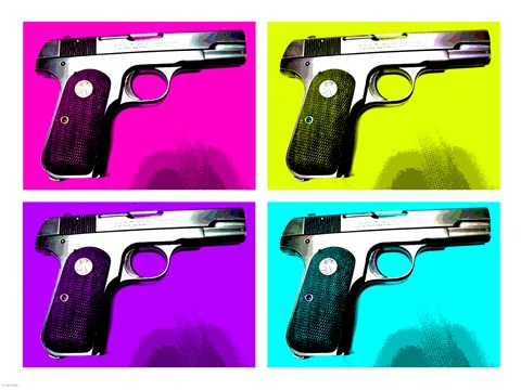 Framed 1903 Colt Hammerless Print