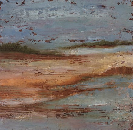 Framed Sunset Lake II Print