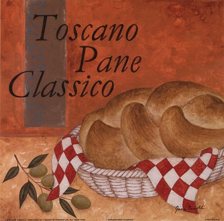 Framed Toscano Pane Classico Print