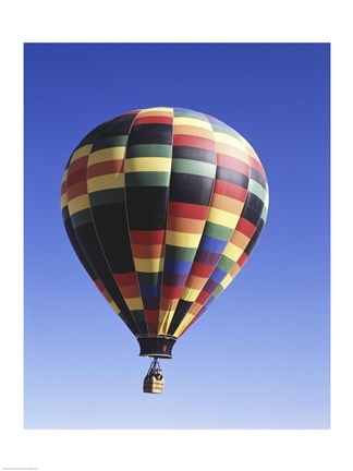 Framed Low angle view of a hot air balloon rising, Albuquerque, New Mexico, USA Print