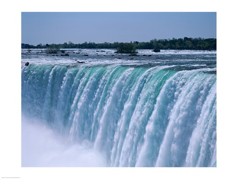Framed Close-up of a waterfall, Niagara Falls, Ontario, Canada Print