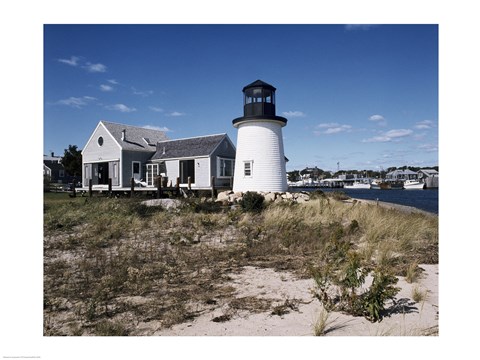 Framed Lewis Bay Replica Lighthouse Hyannis Massachusetts USA Print