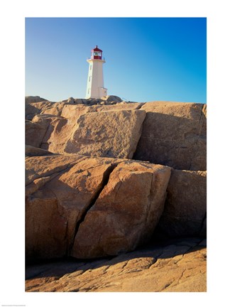 Framed Peggy's Cove Lighthouse Peggy's Cove Nova Scotia Canada Print