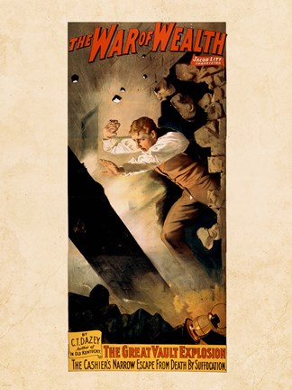 Framed War of Wealth Print