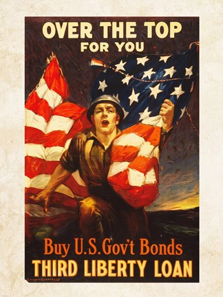 Framed Over the Top US Government Bonds Print