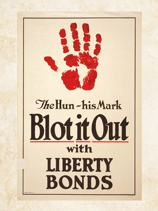 Framed Blot it Out with Liberty Bonds Print