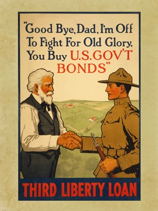 Framed Third Liberty Loan Print
