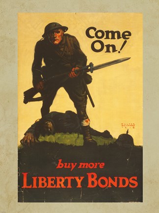 Framed Buy More Liberty Bonds Print