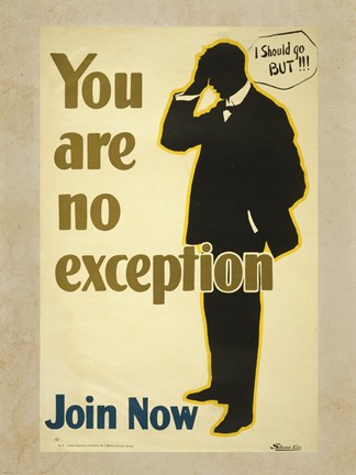 Framed You Are No Exception Print