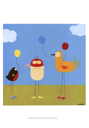 Framed Sunny Day Birds II Print