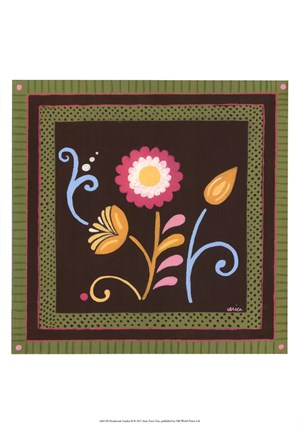 Framed Patchwork Garden II Print