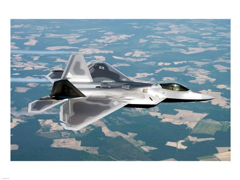 Framed Lockheed Martin F-22 Print
