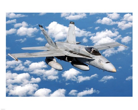 Framed USMC FA-18 Hornet Print