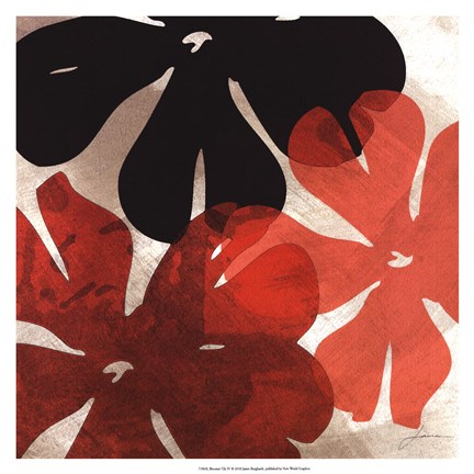 Framed Bloomer Tiles IV Print